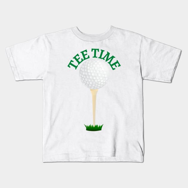 Tee time | Golfer gift idea Kids T-Shirt by Fayn